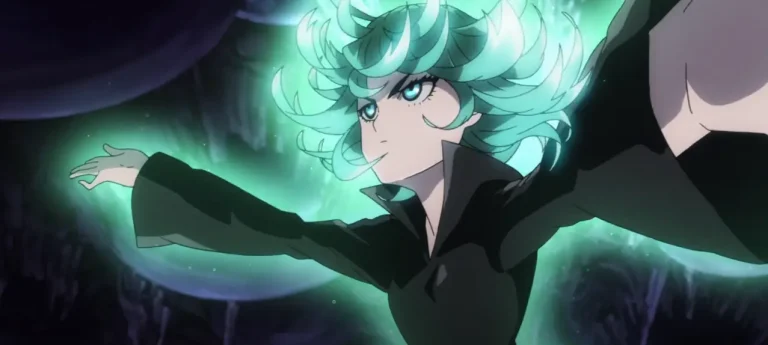 Tatsumaki one punch man deflecting misiles from boros' ship